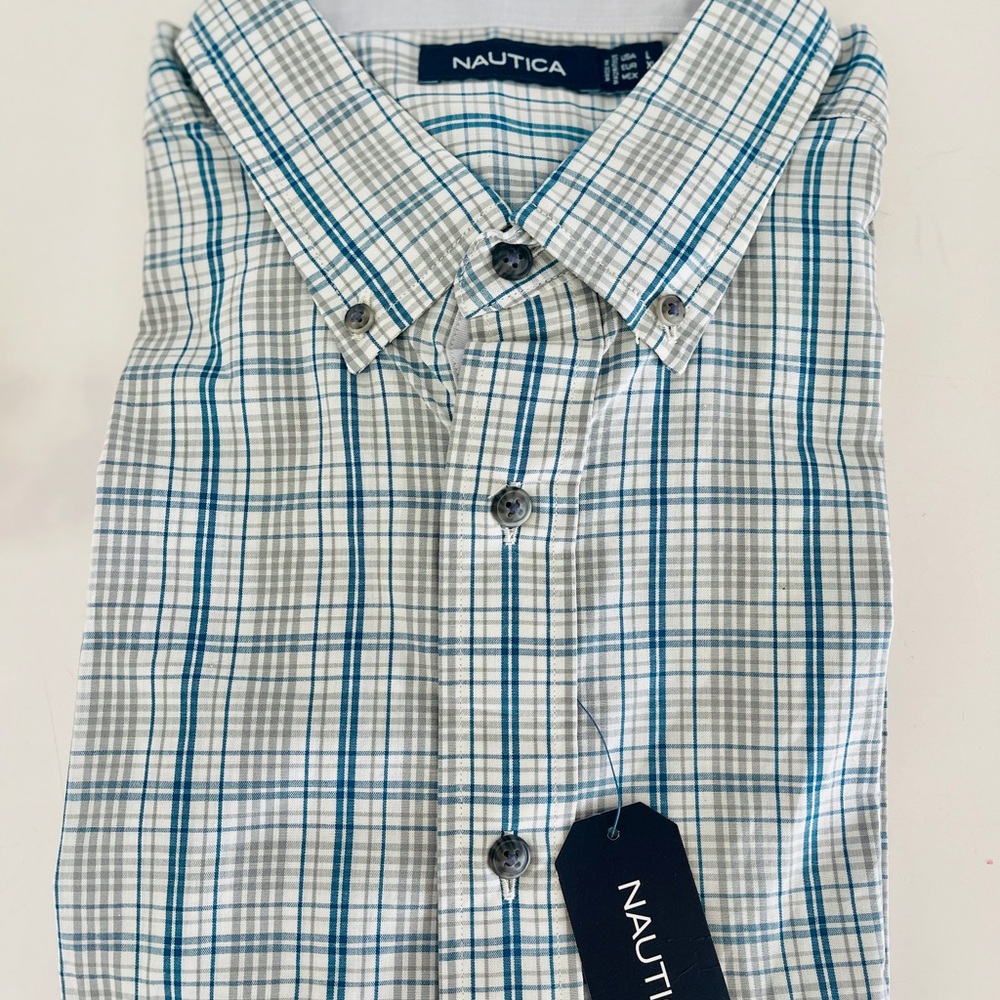 NWT, Nautica, Long Sleeve, Button Down Shirt, Size Large